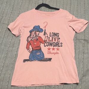 Wrangler Light Pink Cowgirl Graphic Tee